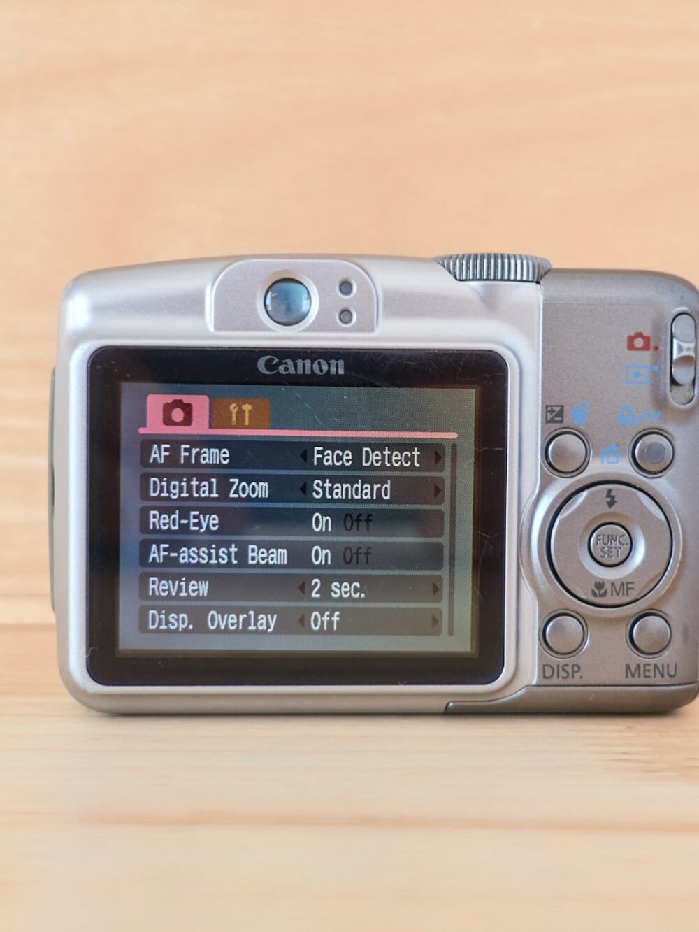 Vintage Canon PowerShot A720 IS 8MP Digital Camera 6x Zoom Silver Tested Working - Picture 4 of 8